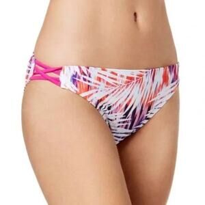 GO Gossip NEW Palm Dazed Strappy Hipster Bikini Bottoms Size Small